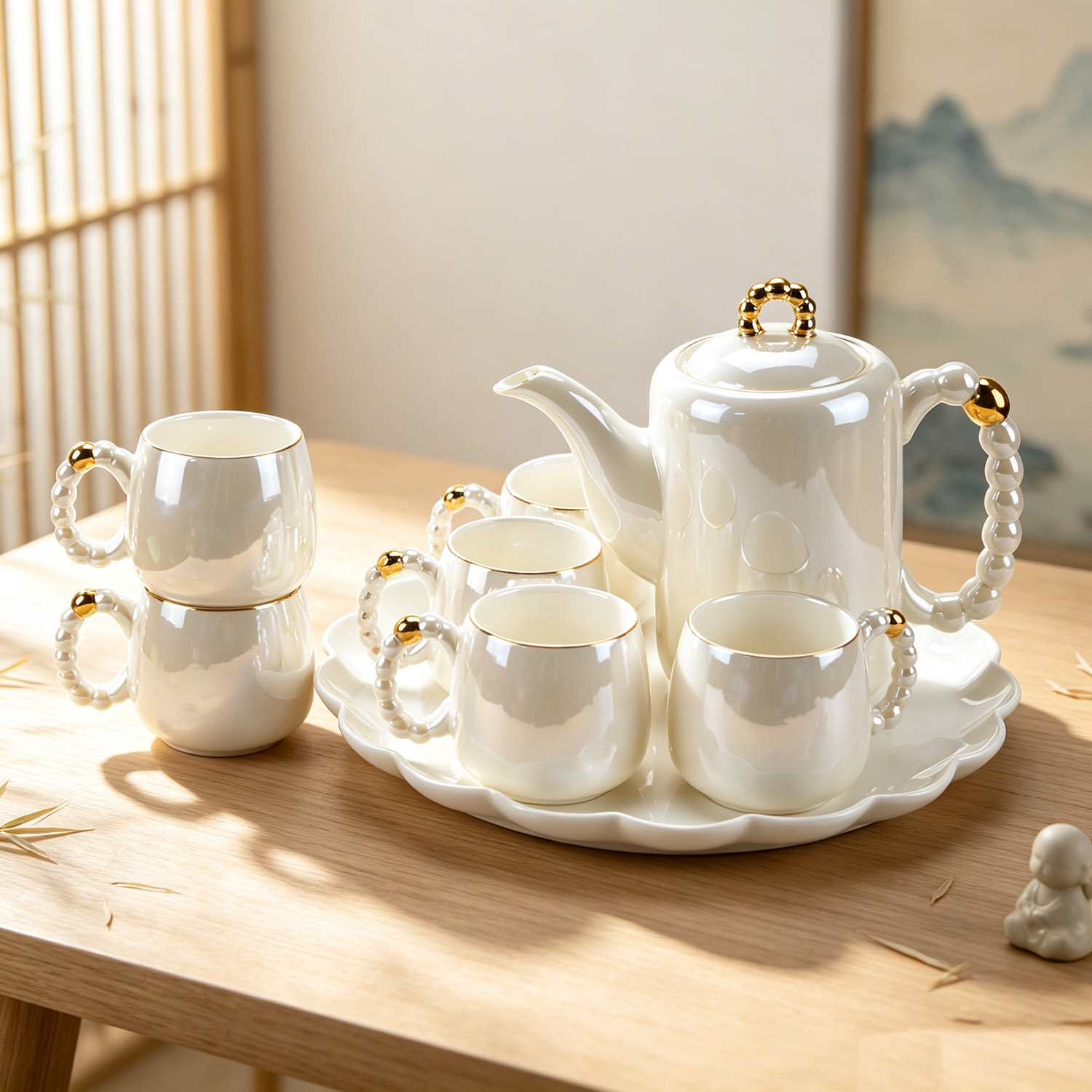 Set da tè in ceramica bianca c - Home Cooking Recipes recensione e prezzo